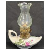 (B) Vintage Miniature Floral Ceramic Genie Oil