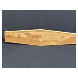 (B) Magnetic Knife Holder With. Wildlife Scene