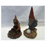 (B) 2pc Tom Clark Gnomes John Robert And Plenty