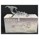 (B) Oneida Amaryllis Lily Flower Hand Blown Art