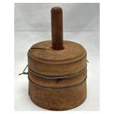 (A) Primitive Butter Mold Wheat Sheaf Pattern as
