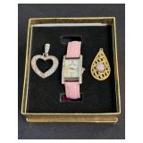 (A) Adrienne Club A Ladies Watch NIB With Mother
