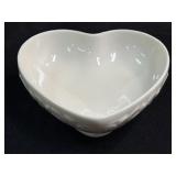 (A) Lenox Heart Shaped Trinket Dish 5.25"