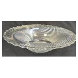 (B) Federal Depression Glass "Diana" Clear Swirl