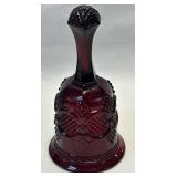 (B) Avon Cape Cod Collection Ruby Red Bell 6.75"