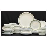 (B) Vintage Corelle Spring Blossom Green Lot 10