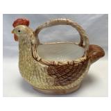 (B) Ceramic Hen Basket