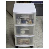 3-Drawer Rolling Organizer w/ Contents