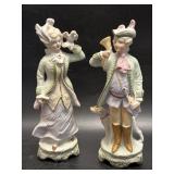 (A) Vintage Bisque Porcelain Figurines Set of 2