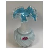 (C) Vintage Fenton Silver Wavecrest White