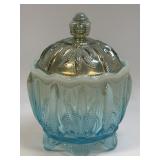 (C) Vintage RARE Fenton Cactus Aqua Topaz