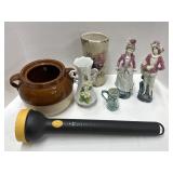(F) Assorted Items including Vases Radio Shack