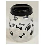 (E) 6" Plastic Dog Treat Jar