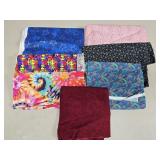 (E) Assorted Fabric Pieces