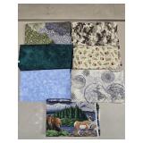 (E) 7- Fabric Pieces