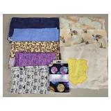 (E) Assorted Fabric Pieces