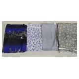 (E) 4- Fabric Pieces