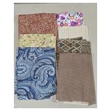 (E) 7- Assorted Fabric Pieces
