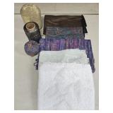 (E) Assorted Fabric & Thread