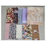 (E) Assorted Fabric Pieces