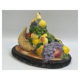 (A) Vintage Ceramic Cornucopia Centerpiece With