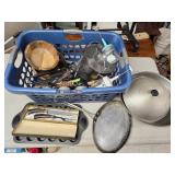 Laundry Basket w/ Kitchen Supplies- Bowls,