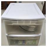 2-Drawer Storage Cabinet w/ Contents