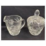 (A) Vintage Anchor Hocking Pressed Glass Creamer