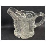 (A) American Brilliant Period Creamer Cut Glass