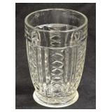 (E) Retro Diamond Pattern Anchor Hocking Glass 4"