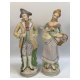 (A) Vintage Heubach Style Pair Figurines