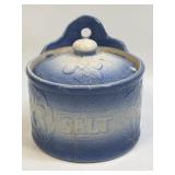 (A) Antique Salt Glaze Blue & White Hanging Salt