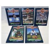 (B) 5 Assorted Baseball Legends Hardback Books in