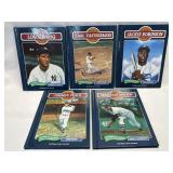 (B) 5 Assorted Baseball Legends Hardback Books in