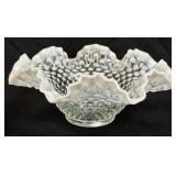 (C) ViNTAGE FENTON FRENCH OPALESCENT HOBNAIL ART