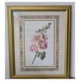 (FL) Framed Floral Print 18¾"x 22¾"