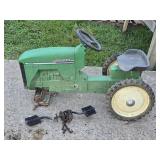 Vintage John Deere Cast Iron Pedal Tractor (Needs