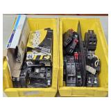 2 Storage Bins w/ Outlets, Switches & Breakers
