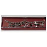 (SC) Faithfully 7.5" Charm Bracelet NIB