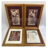 (A) 4 Framed Prints