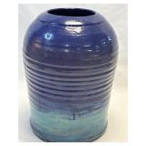 (B) Stoneware Art Pottery Vase 8.5"Tall