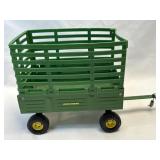 (B) Ertl 1/16 scale John Deere Bale Throw Wagon