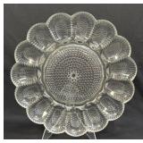 (B) Vintage Indiana Glass Co. Hobnail Deviled Egg