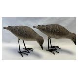 (B) Shore Birds Made of Poly Resin Set of 2