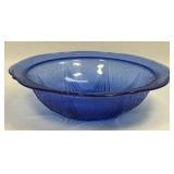 (K) Vintage Hazel Atlas Royal Lace Cobalt Blue