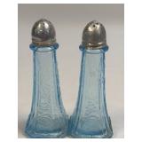 (K) Vintage Anchor Hocking Glass Company Ice Blue