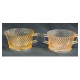 (J) Vintage Federal Glass Company Pink 'Diana'