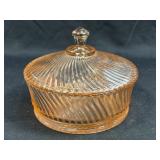(J) Vintage Federal Glass Company Pink 'Diana'