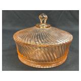 (J) Vintage Federal Glass Company Pink 'Diana'