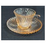 (J) Vintage Federal Glass Company Pink 'Diana'